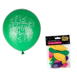 Happy Birthday Balloons - Assorted 10's 